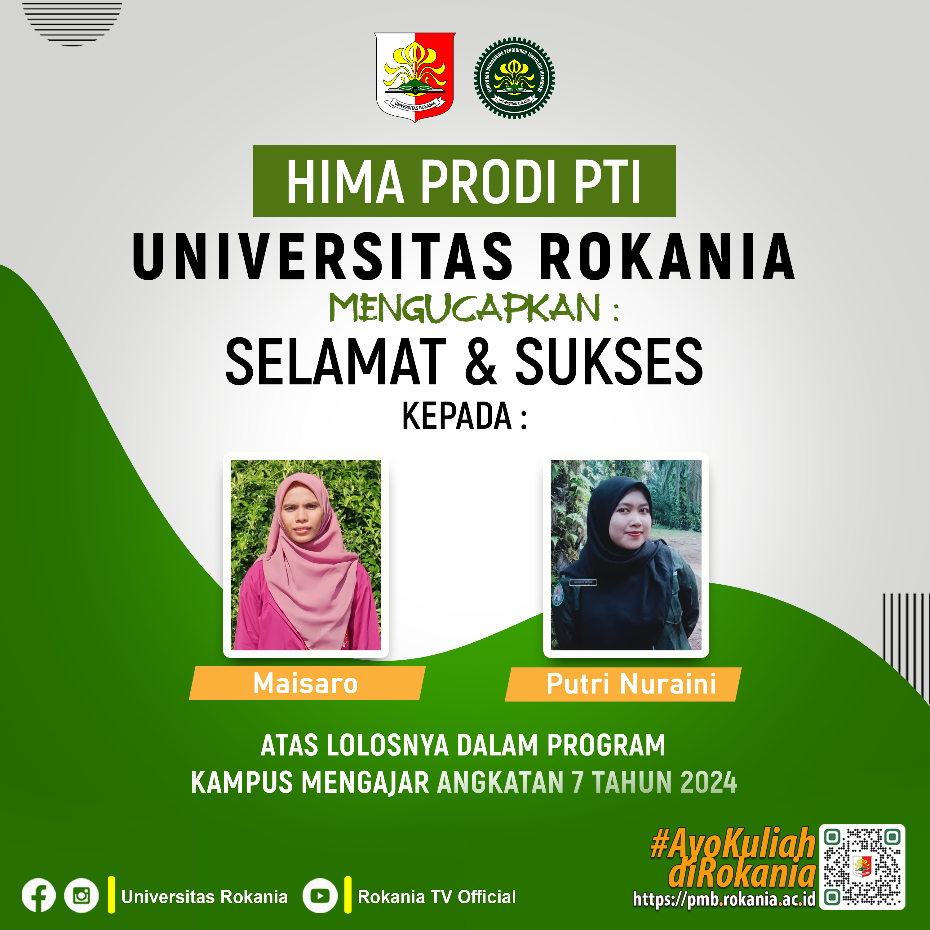 Mahasiswa Prodi Pendidikan Teknologi Informasi Universitas Rokania Lolos Program Kampus Mengajar Angkatan 7 Tahun 2024