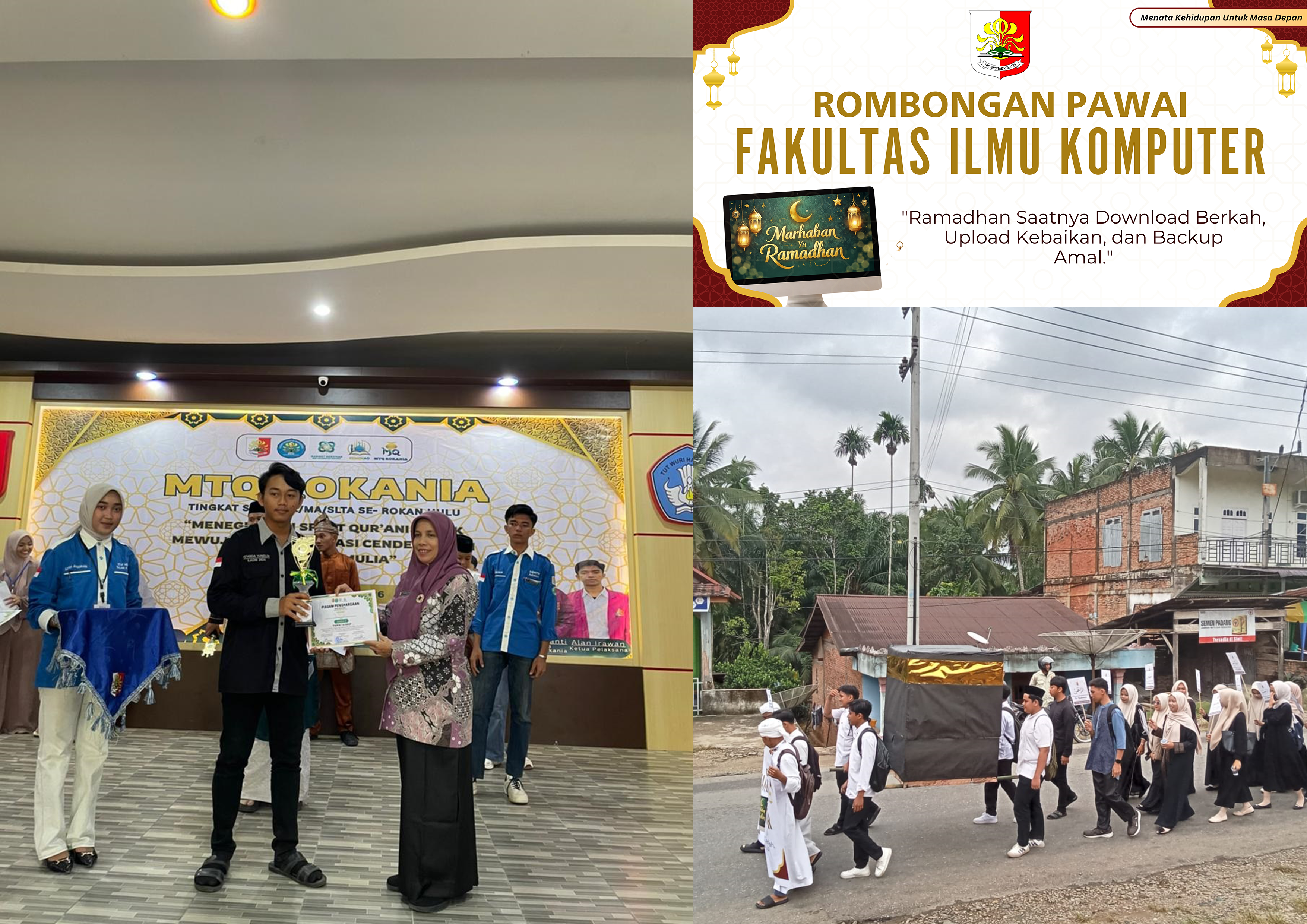 FILKOM Universitas Rokania Raih Juara 2 Pawai Ta’aruf MTQ ROKANIA 2026